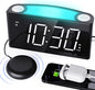 Vibrating Alarm Clock with Bed Shaker by Mesqool