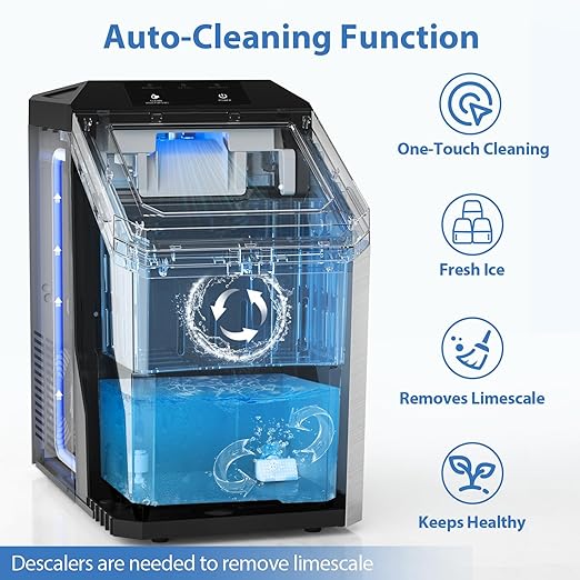 Aeitto Nugget Ice Maker Countertop, Rapid Ice Release in 5 Mins, Large Capacity - Image 7