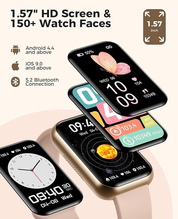 Smart Watch Fitness Tracker, 24/7 Heart Rate Spo2 Blood Pressure Monitor Sleep - Image 6