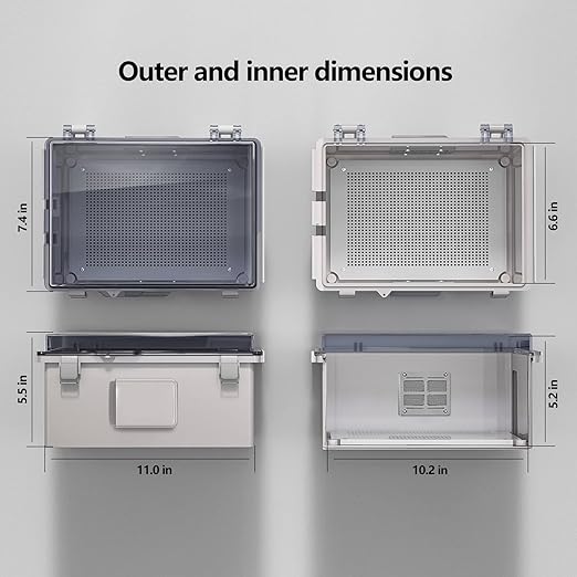 ABS Electrical Junction Box, Ventilated Design, Cable Grommets, IP65 Waterproof - Image 6