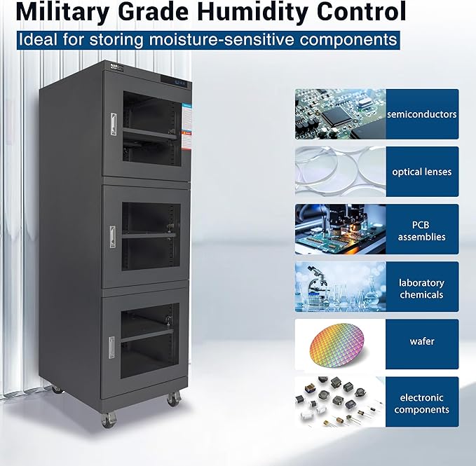 NARGON 2-40% RH 730L Electronic Dry Cabinet, ESD Desiccator Cabinet - Image 3