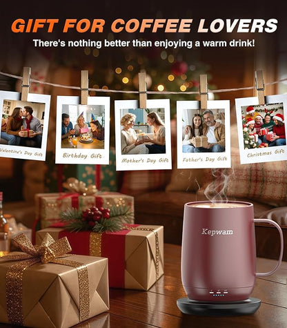 Kepwam Self Heating Coffee Mug T2, 16oz Smart Heated Coffee Mug, 150 Min - Image 7