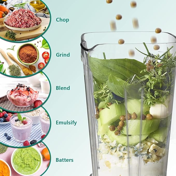 OMMO Blender 1800W, Professional High Speed Countertop Blender - Image 8