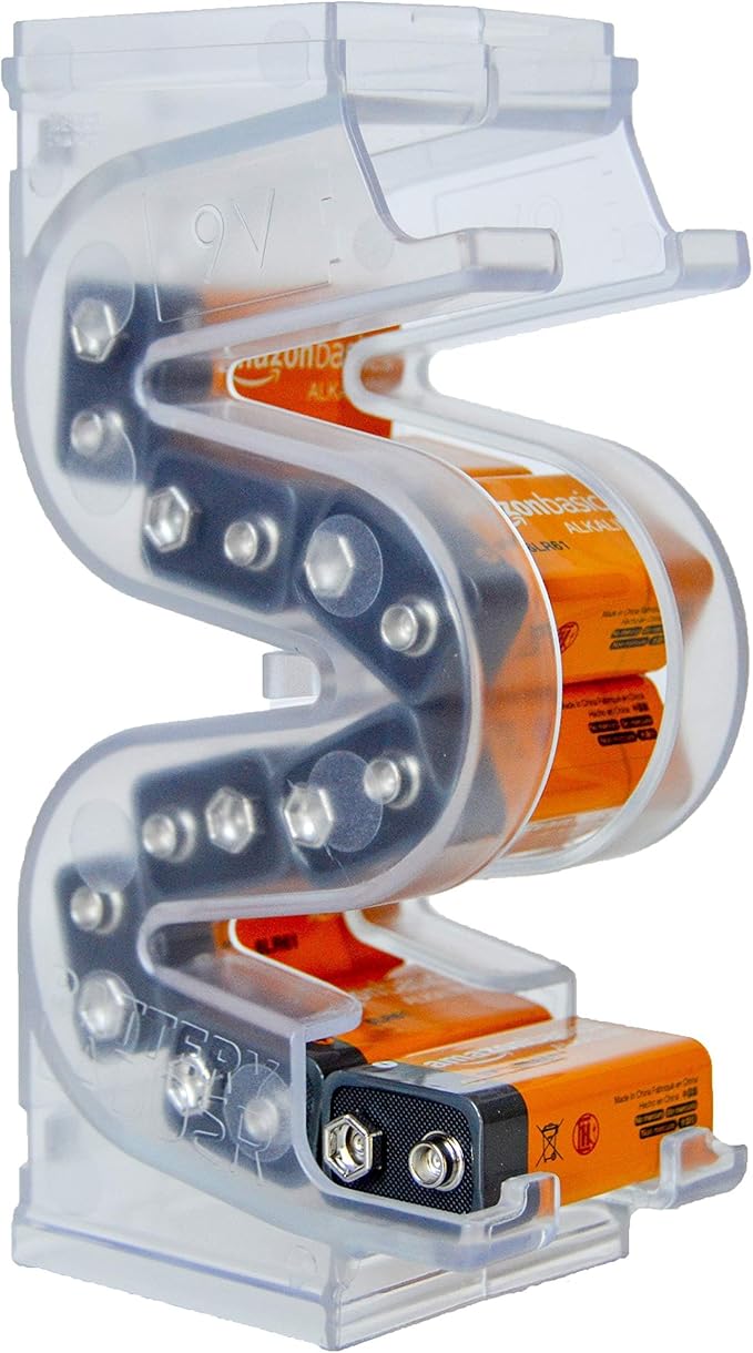 Battery Ladder Organizer Case for 9V Batteries by Kalinar