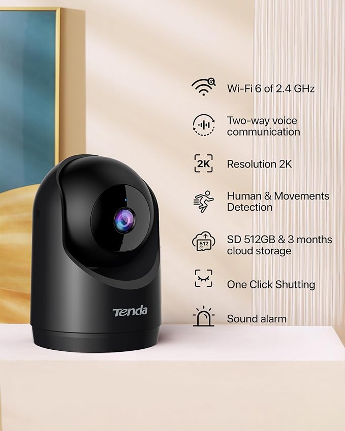 Tenda 2K Indoor Security Camera - Image 2