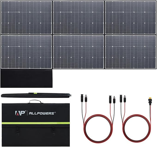ALLPOWERS SP039 600W Foldable Solar Panel, 24% Efficient IP66 Waterproof by ALLPOWERS