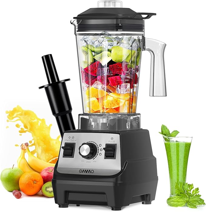 OMMO Blender 1800W, Professional High Speed Countertop Blender by OMMO
