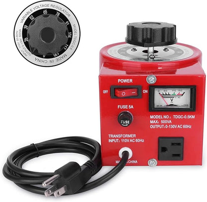 Beleeb Voltage Transformer 5 Amp Auto AC Variable Voltage Regulator, 500VAC Max by Beleeb