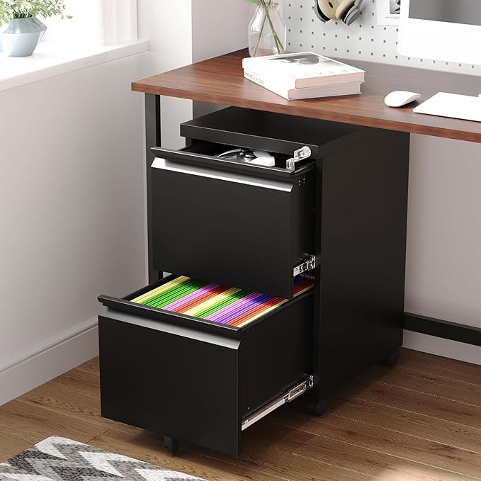 Letaya 2 Drawer Mobile File Cabinet - Image 6