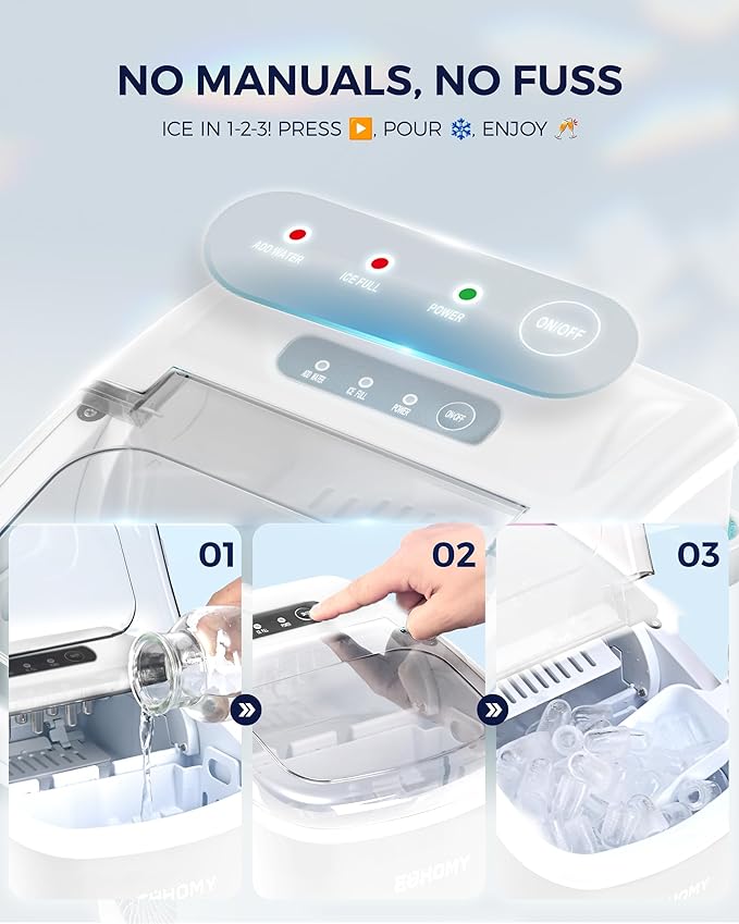 EUHOMY Countertop Ice Maker Machine - Image 6