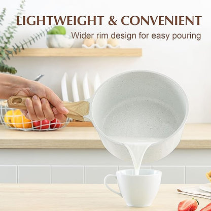 SENSARTE White Ceramic Nonstick Saucepan - Image 3