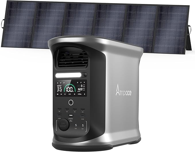 AMPACE Andes 1500 Power Station 2400W Solar Generator by Unknown