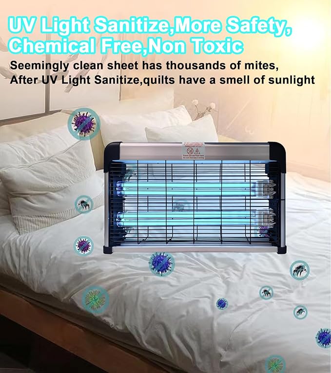 UV Light Sanitizer with Ozone 76 Watts, UVC Disinfection Lamp w/Remote Control - Image 3