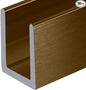 Brixwell SDCD38BBRZ-CCP12-XCP50 Brushed Bronze 3/8" Fixed Panel Shower Door by Brixwell