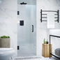 ANZZI 70" x 24" Frameless Shower Door in Matte Black, Water Repellent Glass by ANZZI