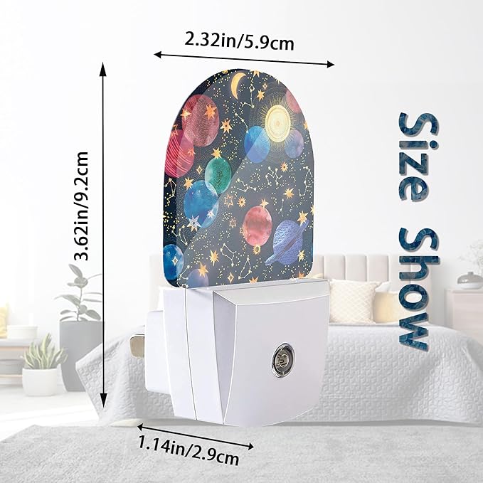 Axxitude Galaxy Space Constellation Cosmos Night Lights Plug into Wall - Image 3