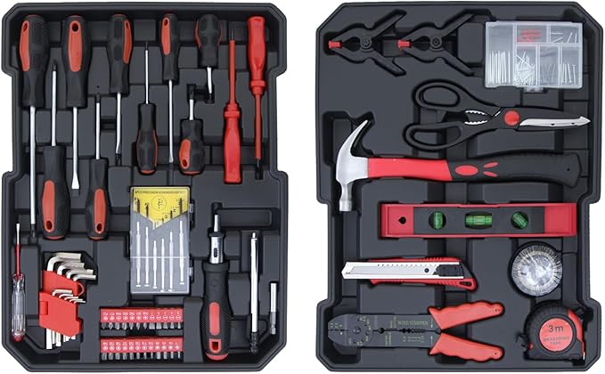 678PCS Complete Home Tool Set Versatile Rolling Tool Kit - Image 4