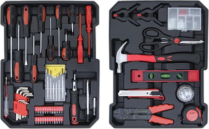 678PCS Complete Home Tool Set Versatile Rolling Tool Kit - Image 4