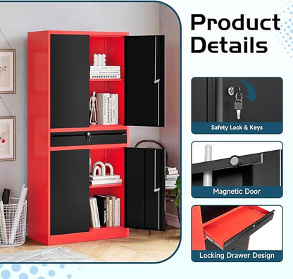 MIIIKO Metal Storage Cabinet - Image 6
