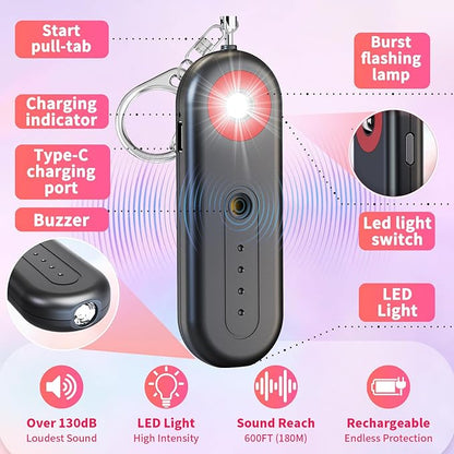 Rechargeable Personal Safety Alarm - Image 3