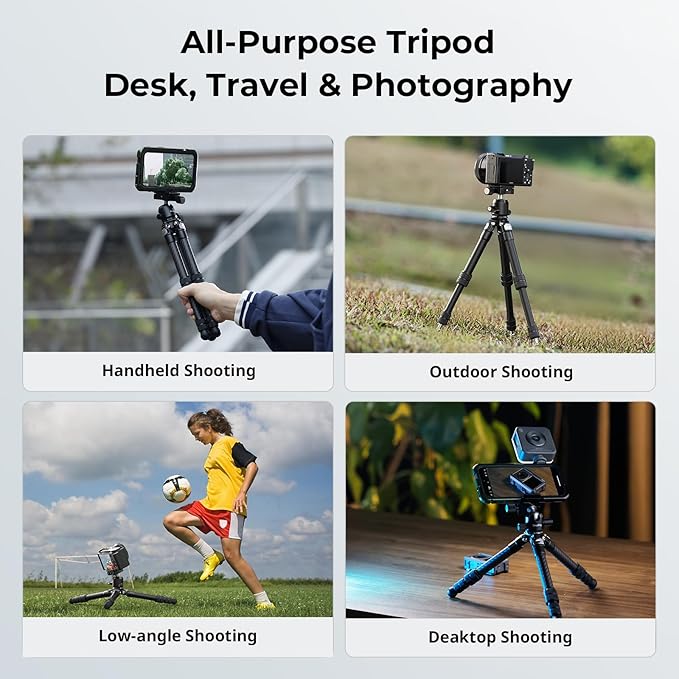 SmallRig Carbon Fiber Mini Desktop Tripod, 15.5'' / 39.5cm Compact Pocket - Image 6