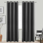 KOUFALL 95 Inch Blackout Curtains, Grommet Thermal Insulated Satin Polyester by KOUFALL