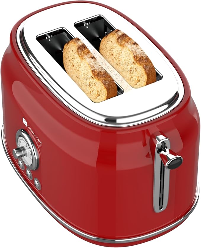 Frigidaire ETO102-WHITE, 2 Slice Toaster, Retro Style, Wide Slot - Image 2