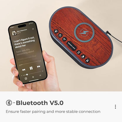 uscce Alarm Clock Bluetooth FM Radio: 10W Stereo Sound Speaker - Image 7