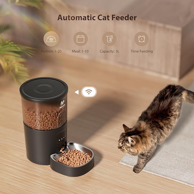 IMIPAW Automatic Cat Feeder, 5G WiFi Food Dispenser - Image 7