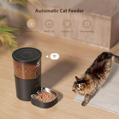 IMIPAW Automatic Cat Feeder, 5G WiFi Food Dispenser - Image 7