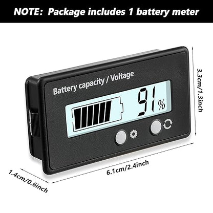 DC 12V 24V 36V 48V 60V 72V 84V Golf Cart Battery Meter - Image 2