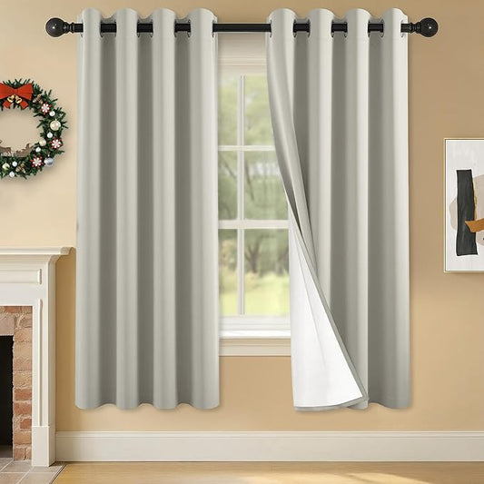 100% Blackout Curtains 63 Inch Length by Unknown
