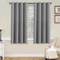 H.VERSAILTEX Kitchen Curtains Blackout Grey Curtains by HVERSAILTEX