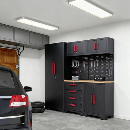Garage Storage Cabinet System, 6-Pcs Garage Cabinets and Storage System Corner - Image 2