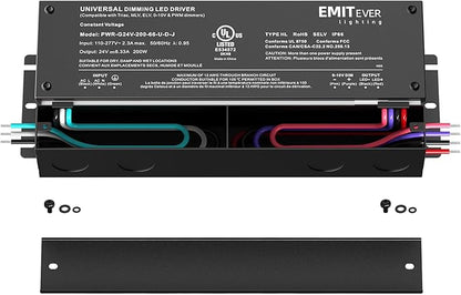 EMITEVER Dimmable Led Driver, 200W AC 110V-277V to DC 24V Transformer, 5-in-1 - Image 2