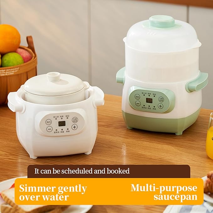 1L Ceramic Stew Pots Electric Porridge Soup Cooker - Image 7