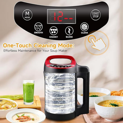 Homtone 1.6L Soup Maker Machine, Stainless Steel Soup Maker Blender - Image 4