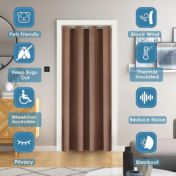 ChrisDowa Blackout Door Curtains - Image 2