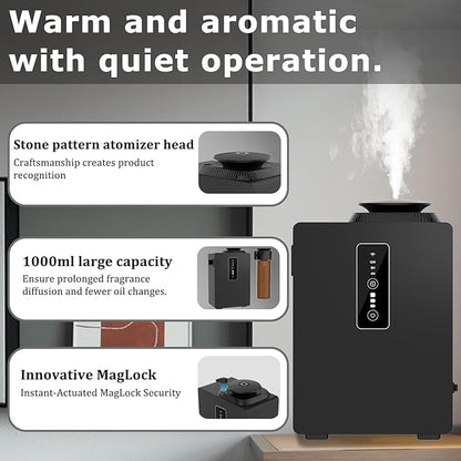 2026 Upgraded 1000ML HVAC Scent Diffuser Machine Kit, Includes 2 Premium Oils - Image 8