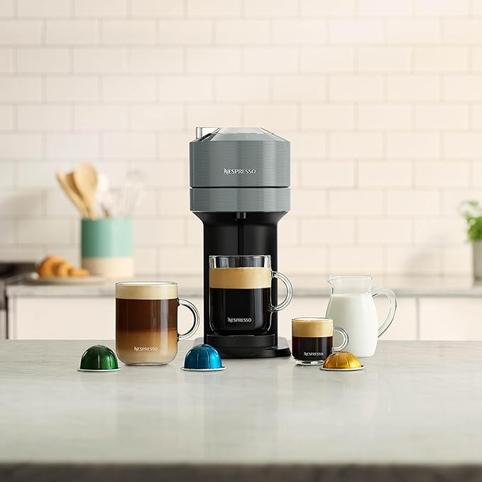 Nespresso Vertuo Next Coffee and Espresso Maker by Breville, Light Grey - Image 2