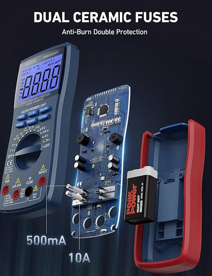 AstroAI Digital Multimeter and Analyzer TRMS 6000 Counts Volt Meter Ohmmeter - Image 5