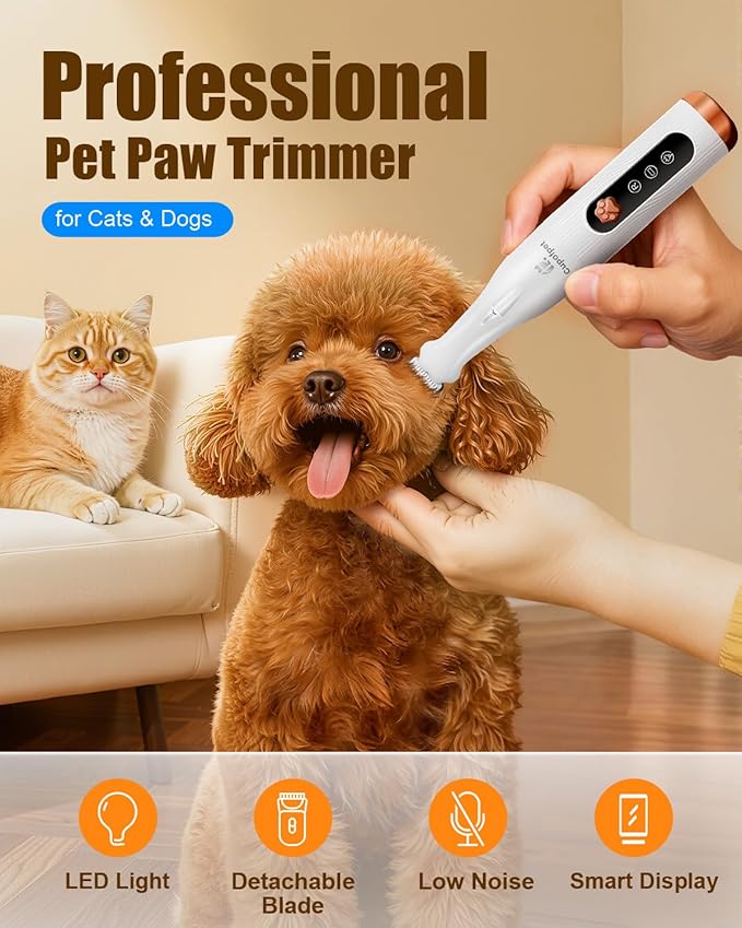 Dog Paw Trimmer for Precision Shaver, Cordless Small Pet Paw Grooming Trimmer - Image 4