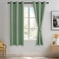 JIUZHEN Light Sage Blackout Curtains by JIUZHEN
