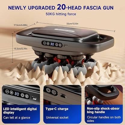 Fakosre Upgraded 20-Head Massage Gun Set, Deep Tissue Massager Muscle Massage - Image 6
