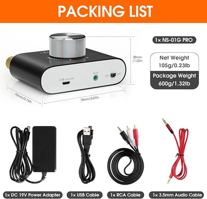 Nobsound Mini Bluetooth 5.0 Power Amplifier, Stereo Hi-Fi Digital Amp 2.0 - Image 8