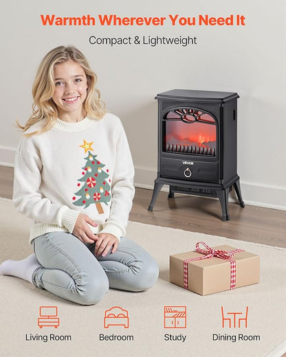 VEVOR 22.8inch Freestanding Fireplaces, 1500W 5120BTU Portable Electric - Image 2