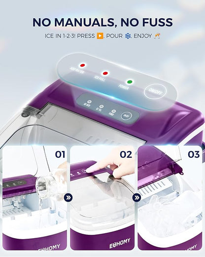EUHOMY Countertop Ice Maker Machine - Image 6