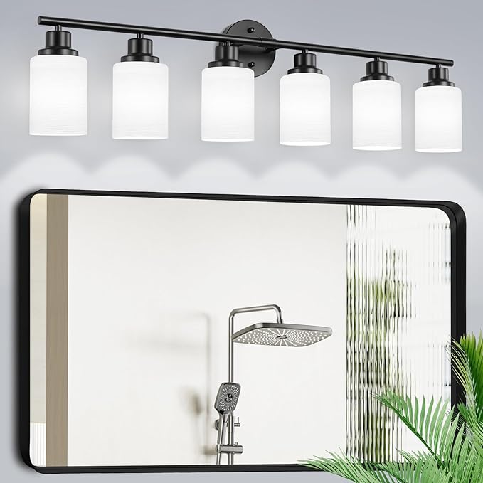 Guliaofo 6-Light Bathroom Light Fixtures, Vanity Lights by GuliaofoLights