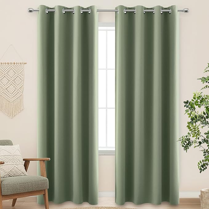 KOUFALL 96 Inch Curtains 2 Panels Set Drapes 96 Inches Long - Image 4