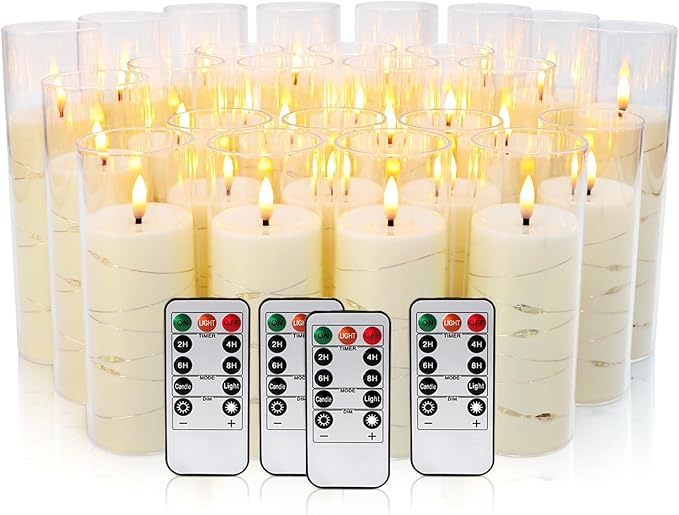 24-Piece Ivory Flameless LED Candles - Image 2